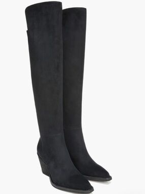 Zodiac Black Over-the-Knee Wedge Boots